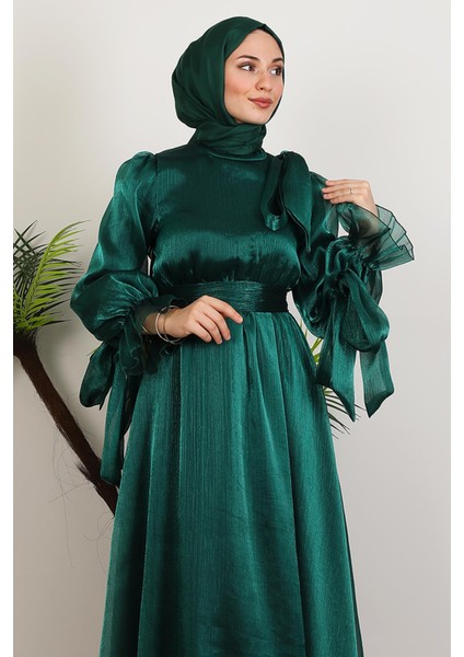 Mişa Tesettür Elbise Zümrüt indirimleri