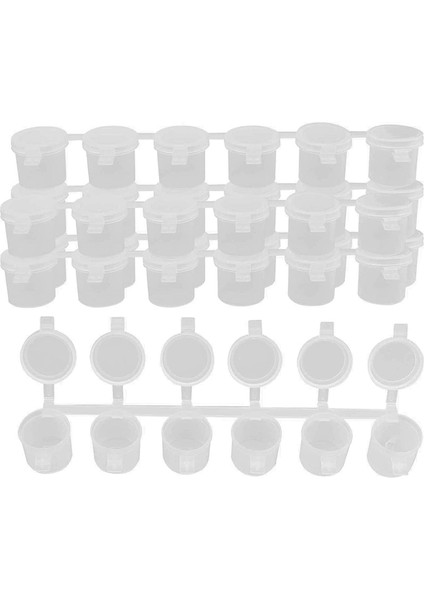 5 Şerit 30 Kap Boş Boya Şeritleri, 10ML/ 0.35OZ Boya Kap Şeritleri (Yurt Dışından)