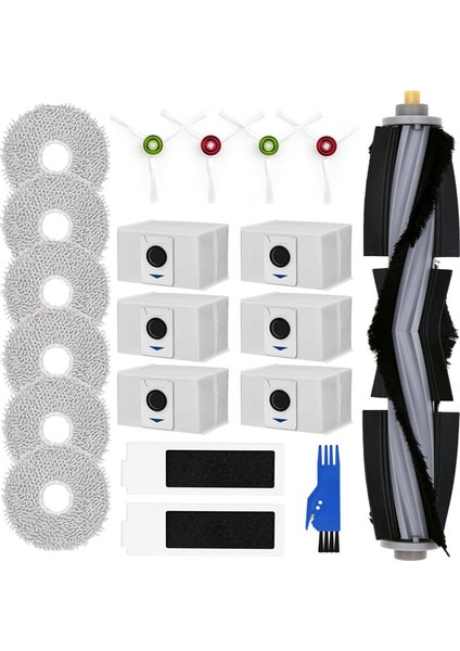 Ecovacs Için Aksesuar Kiti Deebot T20 Omni / T20E Omni Robot Vakum Süpürge, Toz Torbaları, Mop Bezleri, Ana Fırça, Filtreler (Yurt Dışından)