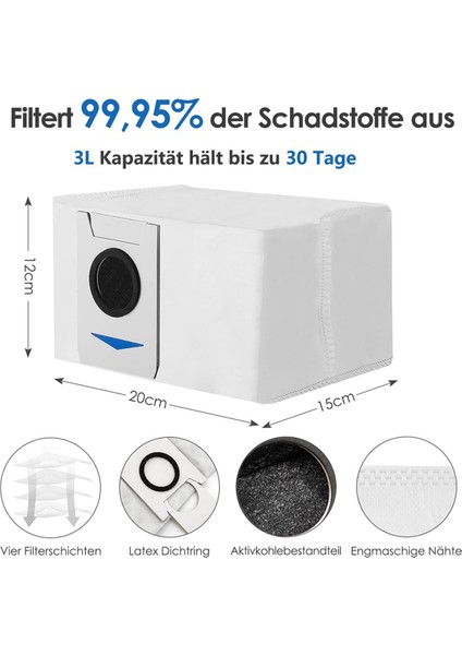 Ecovacs Için Aksesuar Kiti Deebot T20 Omni / T20E Omni Robot Vakum Süpürge, Toz Torbaları, Mop Bezleri, Ana Fırça, Filtreler (Yurt Dışından) indirimleri