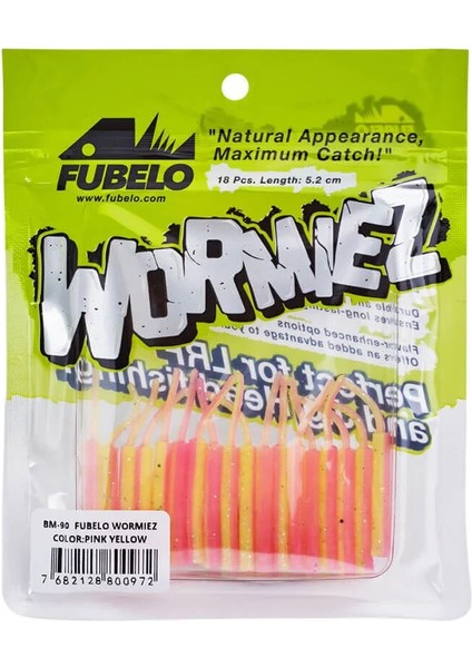 Wormiez 5.2 cm Lrf Silikon Yem Pink Yellow