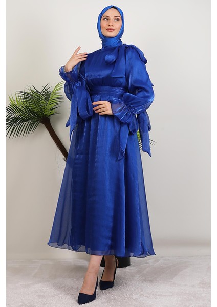 Mişa Tesettür Elbise Gece Mavi modelleri