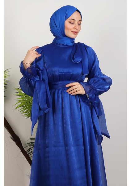 Mişa Tesettür Elbise Gece Mavi indirimleri