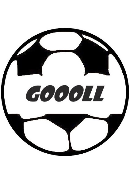 Goooll Futbol Topu Sticker 10 x 10 cm