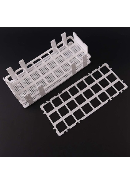 2pcs Plastik Test Tüp Rafı 24 Delik Laboratuar Testi Tüp Raf Tutucu 25 mm Test Tüpleri, Çıkarılabilir, Beyaz (Yurt Dışından) modelleri