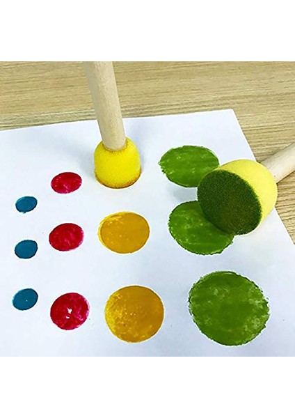 60 Parça Yuvarlak Boya Köpük Sünger Fırça Seti Boyama Aletleri, Fırça Seti, Çocuklar Için Uygun El Sanatları Için Uygun (Yurt Dışından) fiyatları