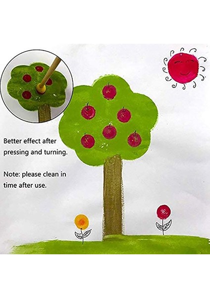 60 Parça Yuvarlak Boya Köpük Sünger Fırça Seti Boyama Aletleri, Fırça Seti, Çocuklar Için Uygun El Sanatları Için Uygun (Yurt Dışından) modelleri