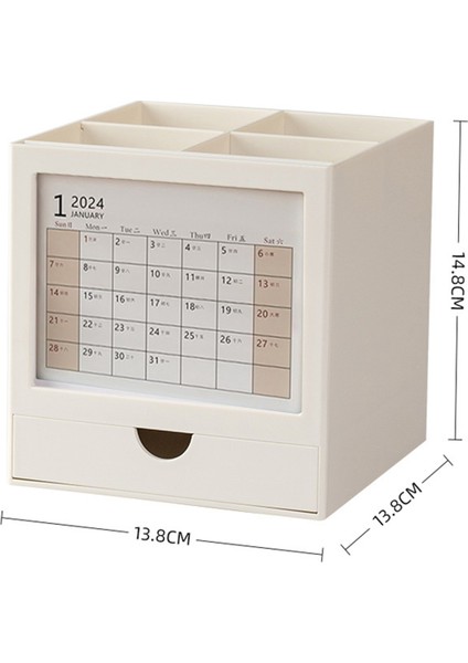 Kalem Masa Düzenleyici 2024 Masa Takvimi, 360° Dönebilen Kalemlik (Yurt Dışından) fırsatları