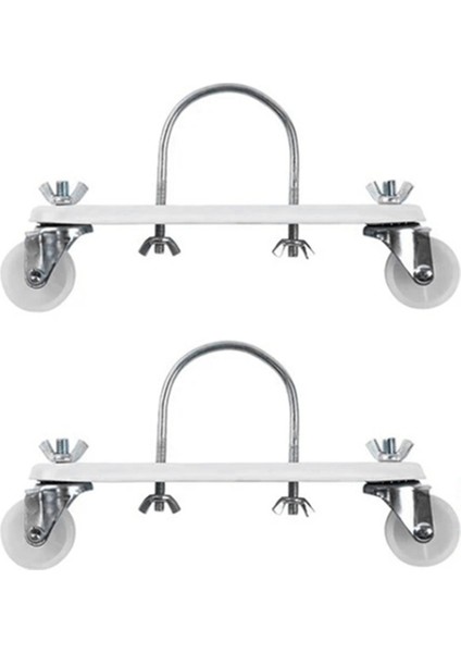 Elektrikli Isıtıcılar Için Mobil Kasnak Braketi, Beyaz (Yurt Dışından)