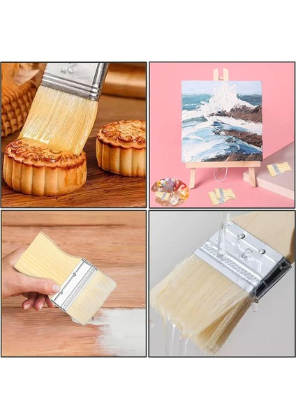 4 Parçalı Düz Kürek Fırçası Seti, Geniş Fırça Büyük Boya Fırçası (Yurt Dışından) indirimleri