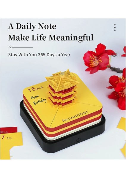 2024 Takvim Not Defteri 3D Kağıt Sanatı Dünya Dekorasyonu Dünya Kırmızı (Yurt Dışından) modelleri