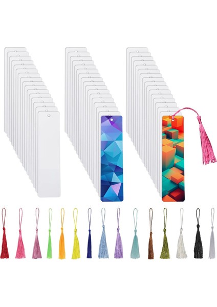 50 Adet Süblimasyon Ayracı Isı Transfer Alüminyum Metal Ayraçlar (Yurt Dışından)