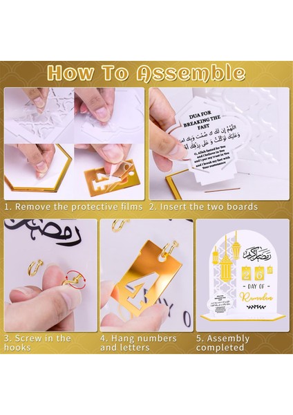 Ramazan Advent Takvimi, Dıy Geri Sayım Takvimleri Ev Için Dekorasyonlar, 30 Gün Eid, Ramazan Için Ramazan Hediyesi, Ramazan (Yurt Dışından) modelleri