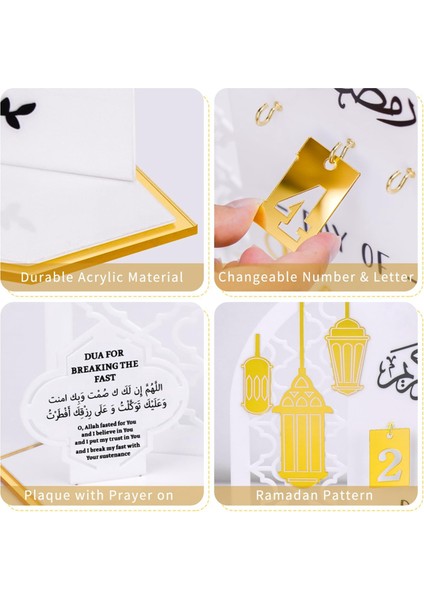 Ramazan Advent Takvimi, Dıy Geri Sayım Takvimleri Ev Için Dekorasyonlar, 30 Gün Eid, Ramazan Için Ramazan Hediyesi, Ramazan (Yurt Dışından) indirimleri
