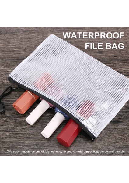 18PCS Mesh Fermuar Torbası Belge Çantası, 8 Çeşitli Boyut, Su Geçirmez Plastik Zip Dosya Klasörleri, Ofis Için Çok Amaçlı, Ev (Yurt Dışından) indirimleri