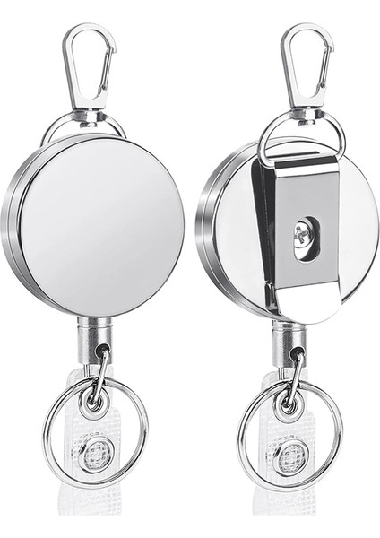 2 Paket 29.5 Inç Rozet Makaraları Hemşireler Için Geri Çekilebilir Rozet Tutucuları (Yurt Dışından)