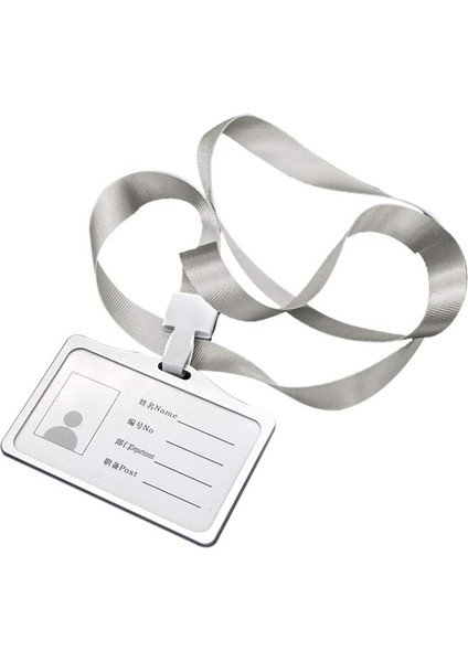 Kadınlar ve Erkekler Için Kirk Boyunlu Yatay Stil Alüminyum Alaşım Kimlik Kartı Sahibi Iş Iş Kartı Sahipleri (Yurt Dışından)