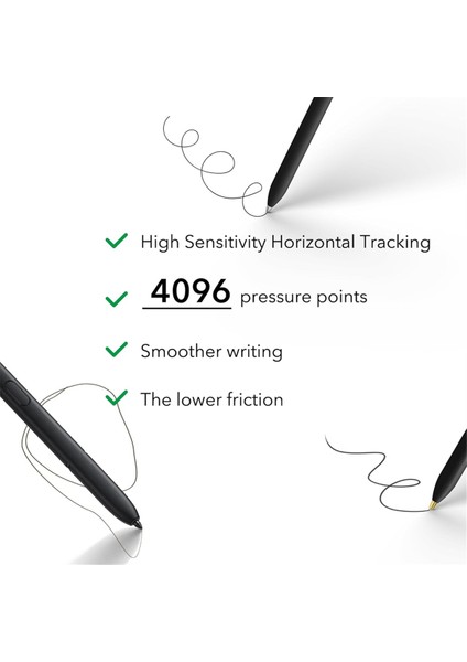 Galaxy Tab S9/S9FE+/S9 Ultra Için Metal Uçlar/uçlar Yedekleri (Yurt Dışından) modelleri