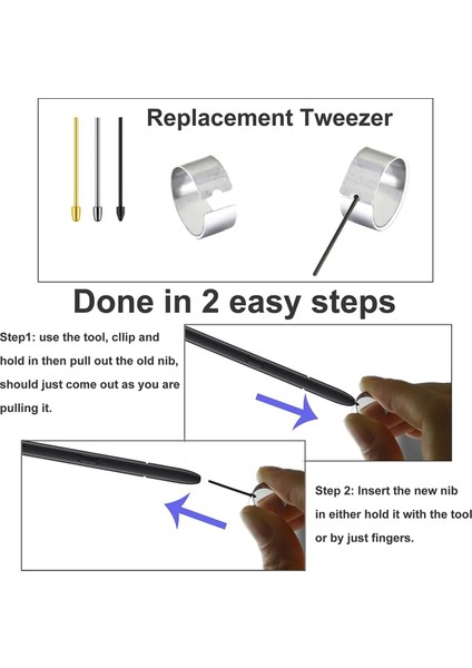 Galaxy Tab S9/S9FE+/S9 Ultra Için Metal Uçlar/uçlar Yedekleri (Yurt Dışından) indirimleri