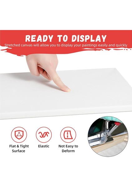 4'lü Paket 20,32 x 25,4 cm Gerilmiş Yağlıboya Tablolar (Yurt Dışından) indirimleri