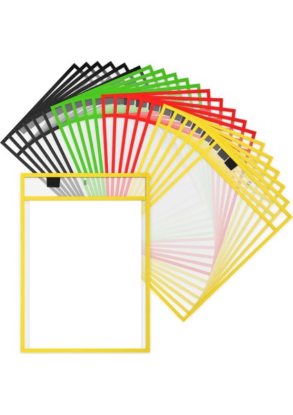 Tekrar Kullanılabilir Not Tutucu Cep Plastik Dosya Çantası Kuru Silinebilir Kılıf B (Yurt Dışından)