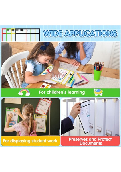 Tekrar Kullanılabilir Not Tutucu Cep Plastik Dosya Çantası Kuru Silinebilir Kılıf B (Yurt Dışından) indirimleri