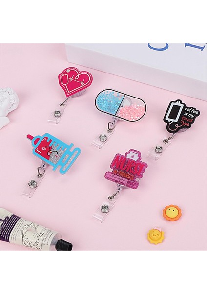 Sevimli Hemşire Rozeti Makarası Geri Çekilebilir-Klipsli Kimlik Rozeti Tutucu (Yurt Dışından) fiyatları