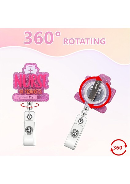 Sevimli Hemşire Rozeti Makarası Geri Çekilebilir-Klipsli Kimlik Rozeti Tutucu (Yurt Dışından) indirimleri
