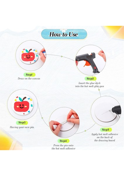 25 Adet Dıy Pin Düğmeleri Boyama Tuval Pano Düğmeleri (Yurt Dışından) fiyatları