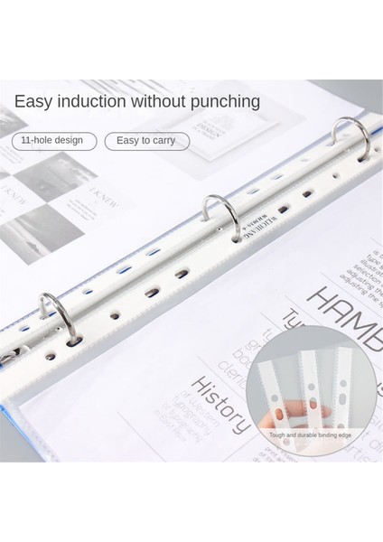 100 Sayfa A4 Delikli Cep, Şeffaf 11 Delikli Sayfa Koruyucu Klasör (Yurt Dışından) modelleri