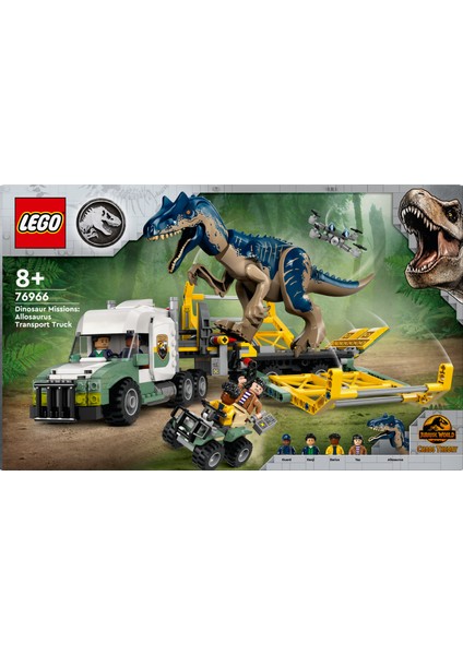 ® Jurassic World Dinozor Görevleri: Allosaurus Taşıma Kamyonu 76966 - 8 Yaş & Üzeri Çocuklar için Oyuncak Yapım Seti (588 P) fiyatları