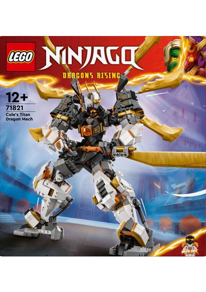® NINJAGO® Cole'un Titan Ejderha Robotu 71821 - 12 Yaş & Üzeri Çocuklar için Yaratıcı Oyuncak Yapım Seti (1055 Parça) fiyatları