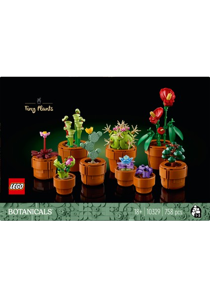® Botanicals Minik Bitkiler 10329 - Yetişkinler için Dekoratif, Sergilenebilir Yaratıcı Çiçek Model Yapım Seti (758 Parça) fiyatları