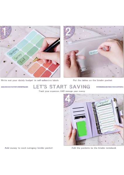 A6 Para Organizatör A6 Nakit Bütçe Binde Bütçe Planlayıcı Binder Fermuar Zarfları ile Bütçeleme Için Nakit Zarflar D D D (Yurt Dışından) fırsatları