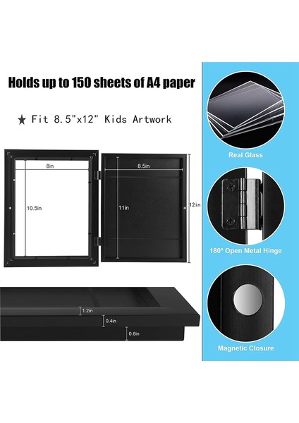 Çocuk Sanat Sergileme Çerçeveleri, Çocukların Çizim El Sanatları Için (Beyaz, 2 Adet) (Yurt Dışından) fiyatları