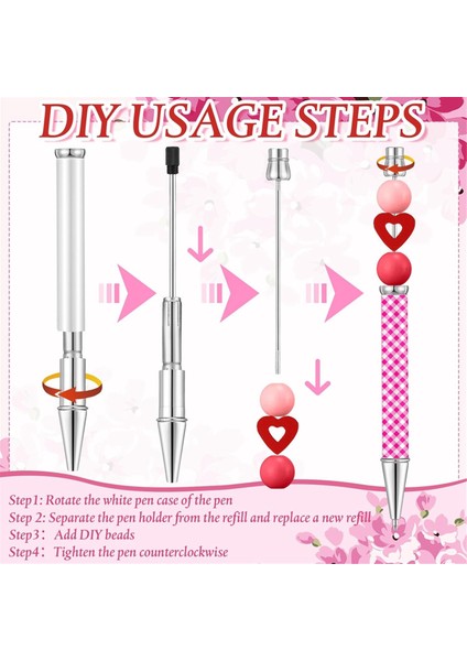 24 Adet Süblimasyon Boncuklu Tükenmez Kalemler Metalik Siyah Mürekkep Kalemler (Yurt Dışından) fırsatları