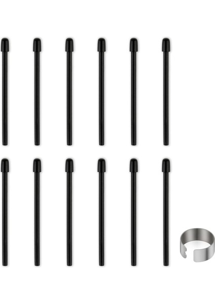 Standart Kalem Uçları, Intuos Pro Için 12 Adet Siyah Yedek Kalem Ucu (Yurt Dışından)