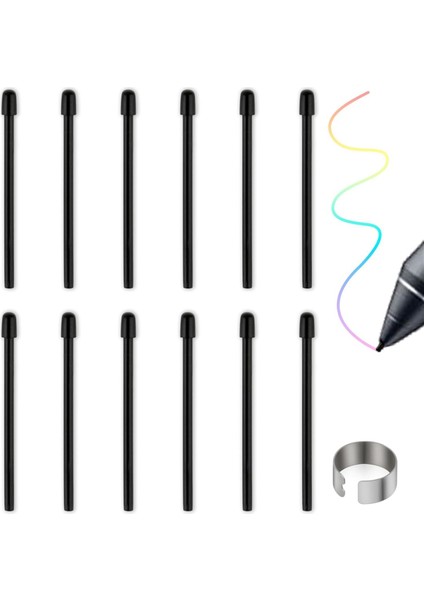 Standart Kalem Uçları, Intuos Pro Için 12 Adet Siyah Yedek Kalem Ucu (Yurt Dışından) fiyatları