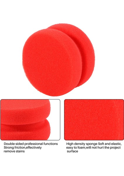 8 Paket Boya Sünger Aplikatör Detay Sünger Boya Yuvarlak Balmumu Aplikatör Lastik Parlatıcı Aplikatör (Kırmızı) (Yurt Dışından) modelleri