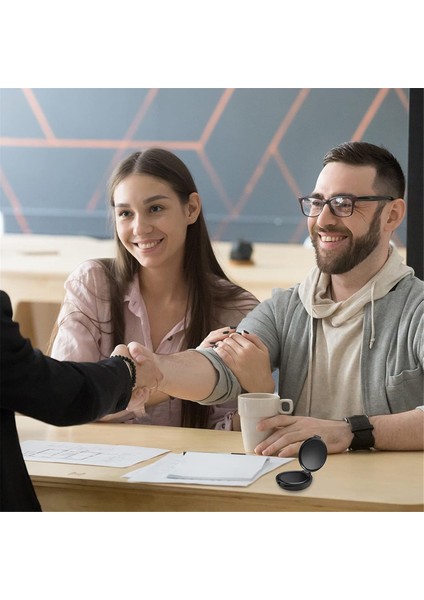 Parmak Izi Mürekkep Ped No No-Wash Hızlı Dryıng Taşınabilir Hızlı Kurucu Mürekkep Ped-Siyah (Yurt Dışından)