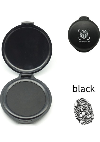 Parmak Izi Mürekkep Ped No No-Wash Hızlı Dryıng Taşınabilir Hızlı Kurucu Mürekkep Ped-Siyah (Yurt Dışından) modelleri