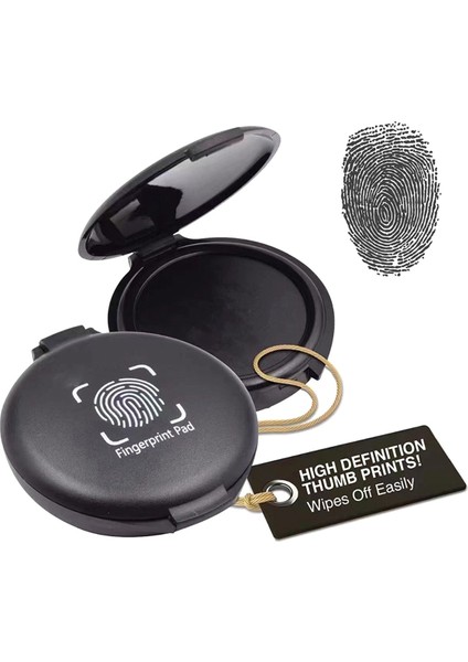 Parmak Izi Mürekkep Ped No No-Wash Hızlı Dryıng Taşınabilir Hızlı Kurucu Mürekkep Ped-Siyah (Yurt Dışından) fırsatları