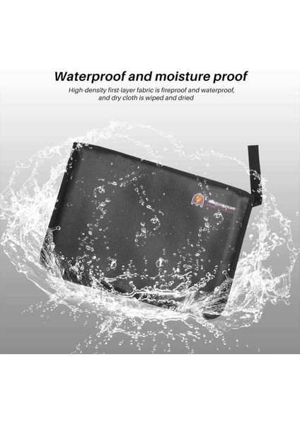 Fireproof Dosyaları Klasör Akordeon Belge Torbaları 14.3x9.8 Inç A4 Boyutu 12 Cepler Silikon Kaplamalı Yangına Dayanıklı Güvenli Para Depolama Çantaları Taşınabilir Dosya Organizatör (Yurt Dışından) fırsatları