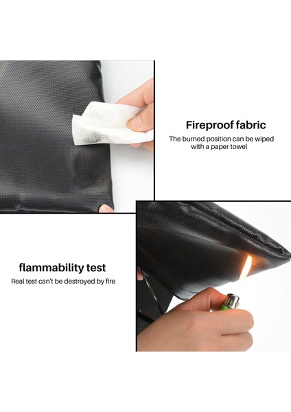 Fireproof Dosyaları Klasör Akordeon Belge Torbaları 14.3x9.8 Inç A4 Boyutu 12 Cepler Silikon Kaplamalı Yangına Dayanıklı Güvenli Para Depolama Çantaları Taşınabilir Dosya Organizatör (Yurt Dışından) indirimleri