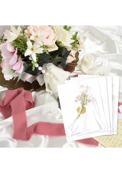 12,7X17,7 cm Davetiyeler Için 50 Yaprak Önceden Katlanmış Kraft Kağıt Kılıf (Yurt Dışından) fırsatları