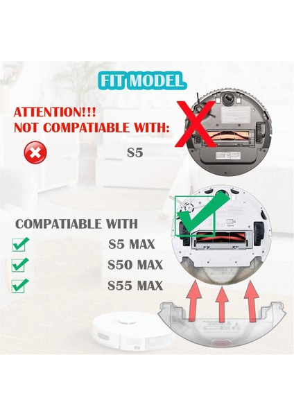 Roborock S5 S5 Max S50 Max S55MAX S6MAX S6 Maxv/s6 Pure/t7 Vakum Süpürge Su Tankı, Toz Kutusu Aksesuarları (Yurt Dışından) fırsatları
