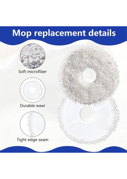 Dreame L20 Ultra Için Silinme Bezleri Aksesuarlar, Dreame L10S Ultra Için Temizleyici, Yıkanabilir Mikrofiber Islak Mop Pad Aksesuarı (Yurt Dışından) fırsatları