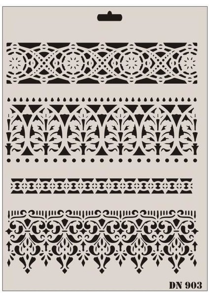 Rich Dantel Seri DN-903 Stencil 35X25 cm