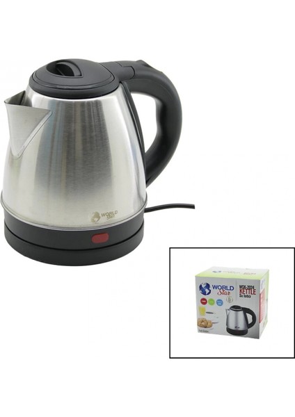 1500W 1.2lt Paslanmaz Çelik Kettle Su Isıtıcı Otel Tipi WSK-2024 (4887)