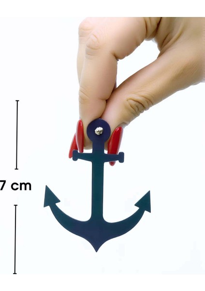 Mulvxjrt JRT02 Beyaz Reflektörlü Çapa Küpe, Şık Lazer Kesim Küpe - APBJ020 (Mulvix) modelleri